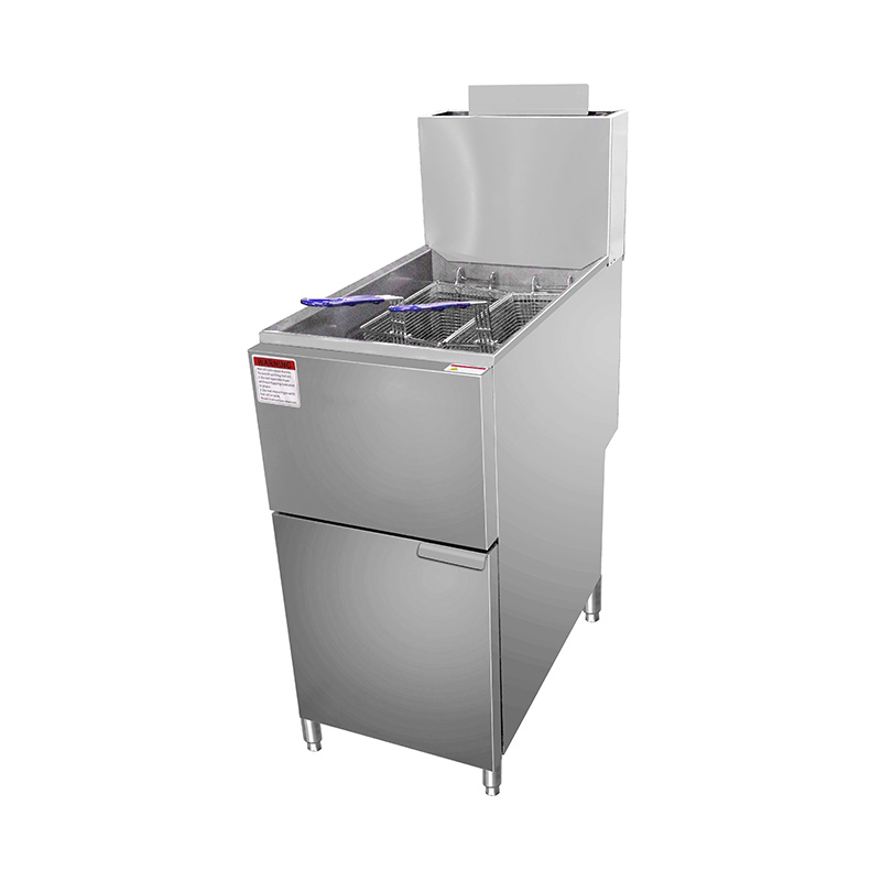 Fritadeira comercial de aço inoxidável a gás natural/GLP
