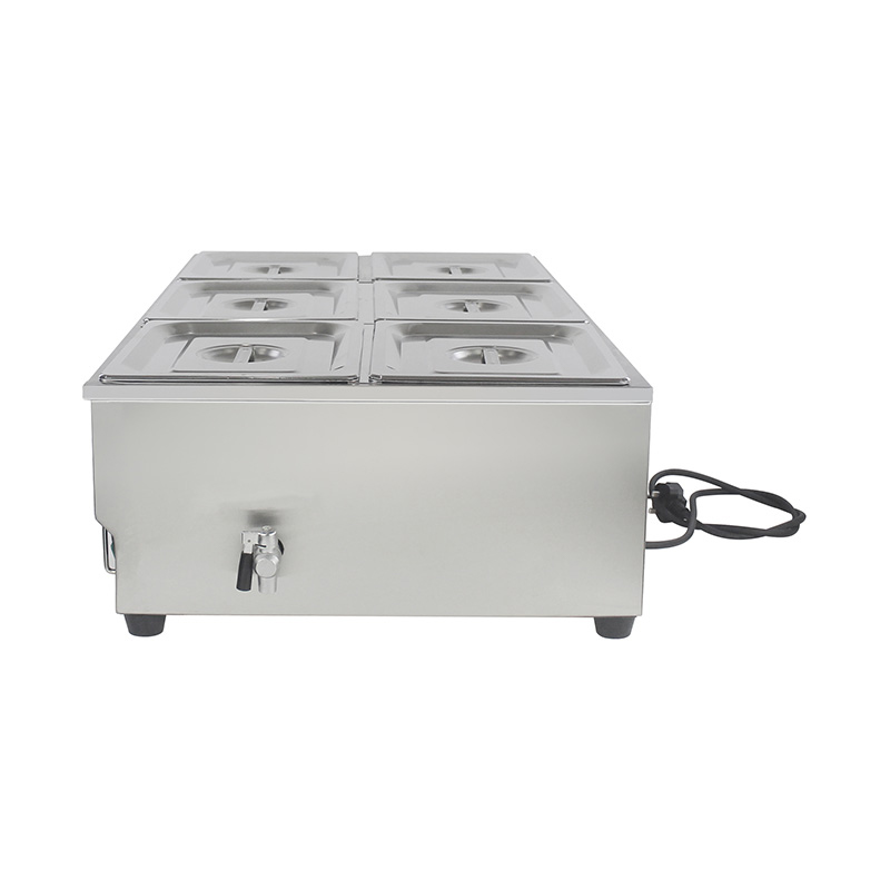 Máquina elétrica comercial de aço inoxidável de Bain Marie com aquecedor de imersão