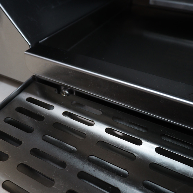 Máquina de cozinha com grelha de contato para bife elétrico comercial de aço inoxidável
