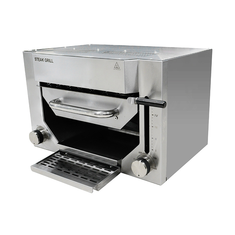 Máquina de cozinha com grelha de contato para bife elétrico comercial de aço inoxidável