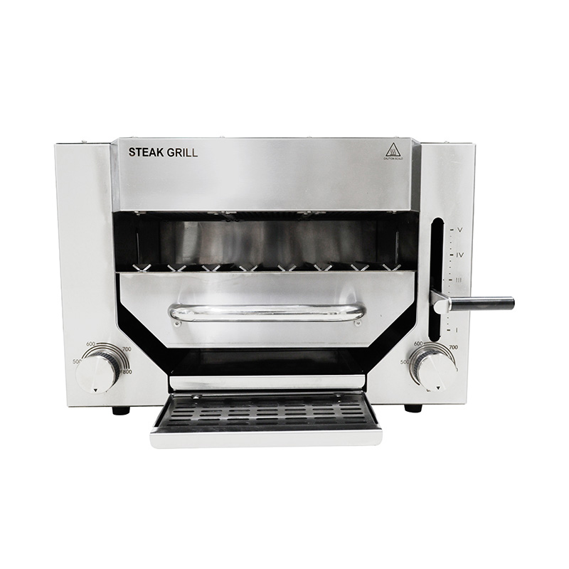 Máquina de cozinha com grelha de contato para bife elétrico comercial de aço inoxidável