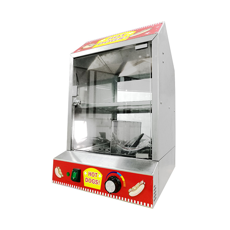 Máquina de aquecimento de cachorro-quente para cozinha comercial de aço inoxidável