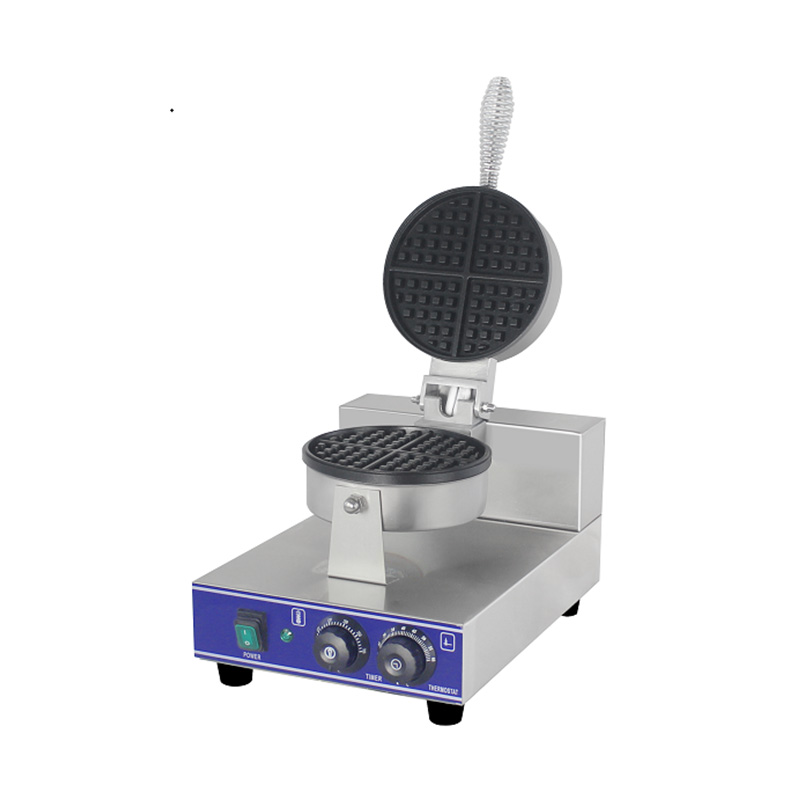 Máquina elétrica para fazer waffles em aço inoxidável para restaurante comercial