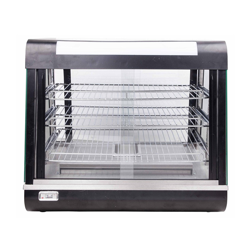 Máquina aquecedora elétrica preta para cozinha comercial de aço inoxidável