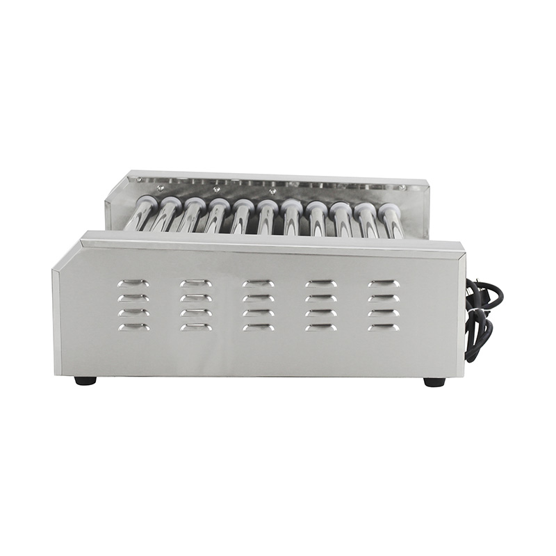 Máquina elétrica de grelhar rolo de cachorro-quente de aço inoxidável