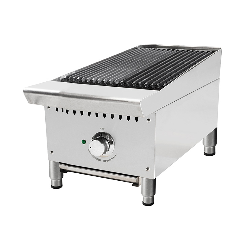 Grelha de rocha de lava a gás natural/GLP com máquina de cozinha interna externa com queimadores