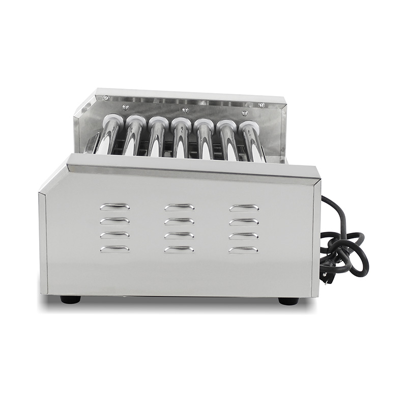 Máquina elétrica de grelhar rolo de cachorro-quente de aço inoxidável