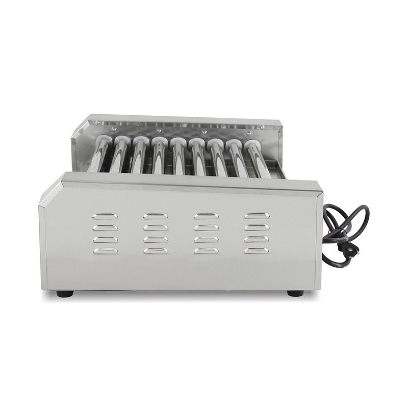 Máquina elétrica de grelhar rolo de cachorro-quente de aço inoxidável