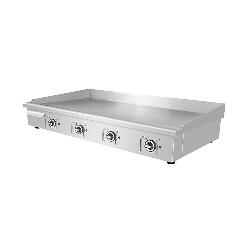 Chapa elétrica para cozinha comercial de aço inoxidável com padrão de placa plana