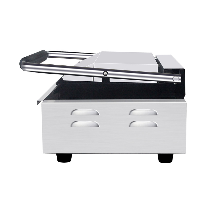 Máquina de cozinha elétrica comercial de aço inoxidável Panini Grill