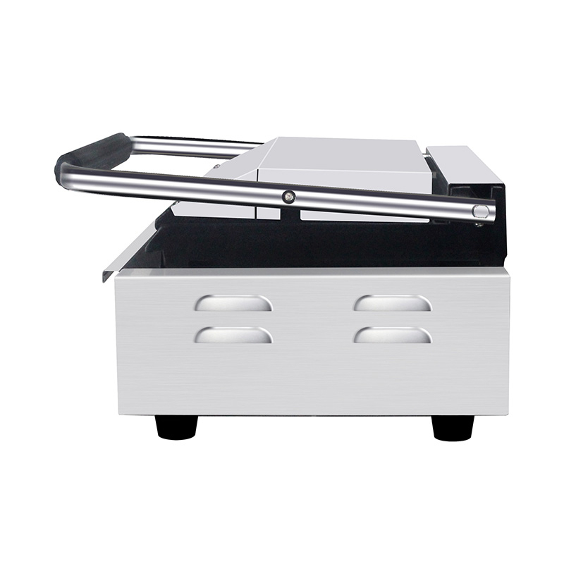 Máquina de cozinha elétrica comercial de aço inoxidável Panini Grill