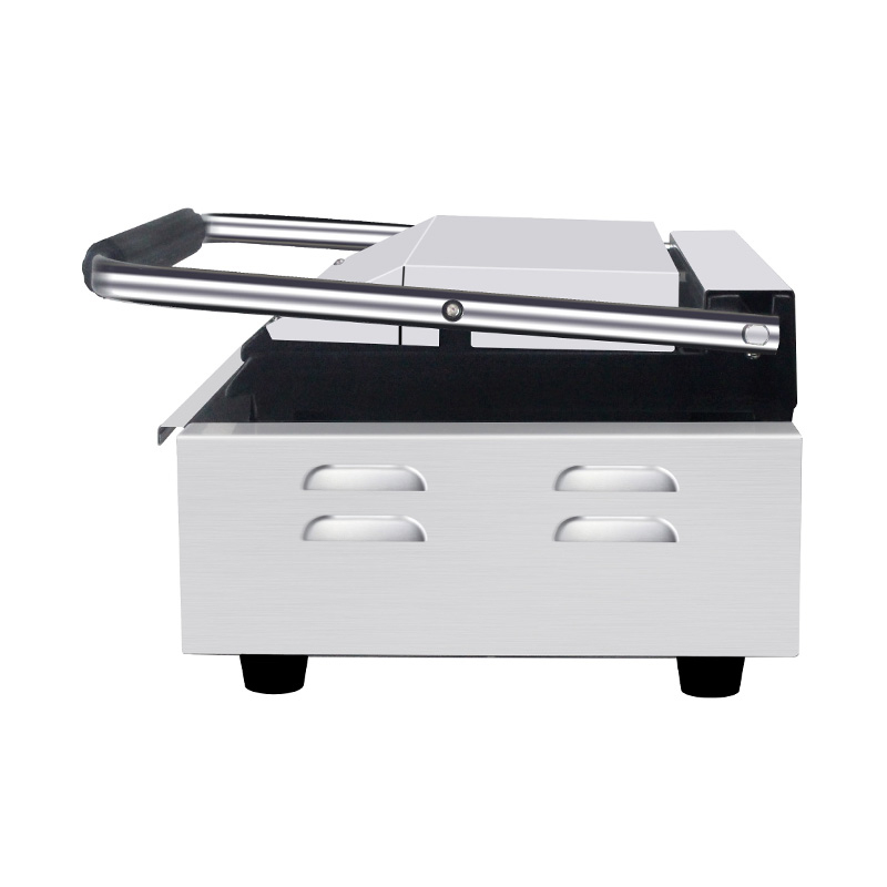 Máquina de cozinha elétrica comercial de aço inoxidável Panini Grill