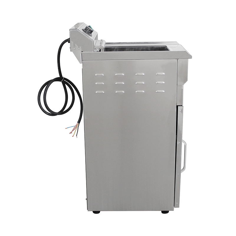 Fritadeira ereta comercial elétrica de aço inoxidável com armário