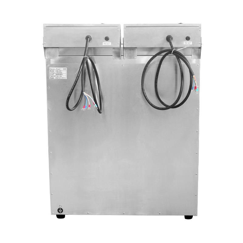 Fritadeira ereta comercial elétrica de aço inoxidável com armário