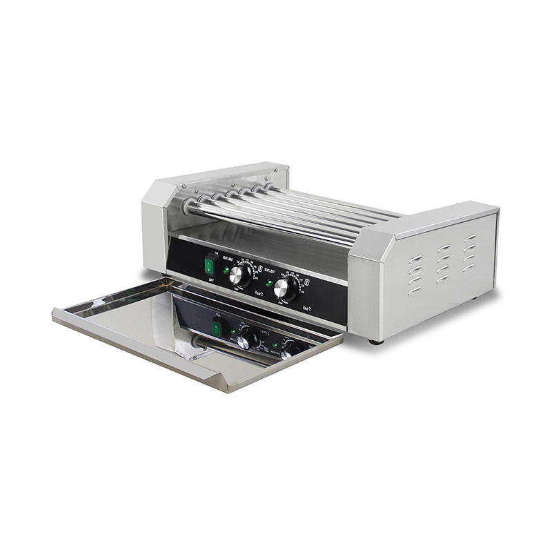 Máquina elétrica de grelhar rolo de cachorro-quente de aço inoxidável