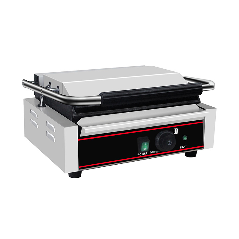 Máquina de cozinha elétrica comercial de aço inoxidável Panini Grill