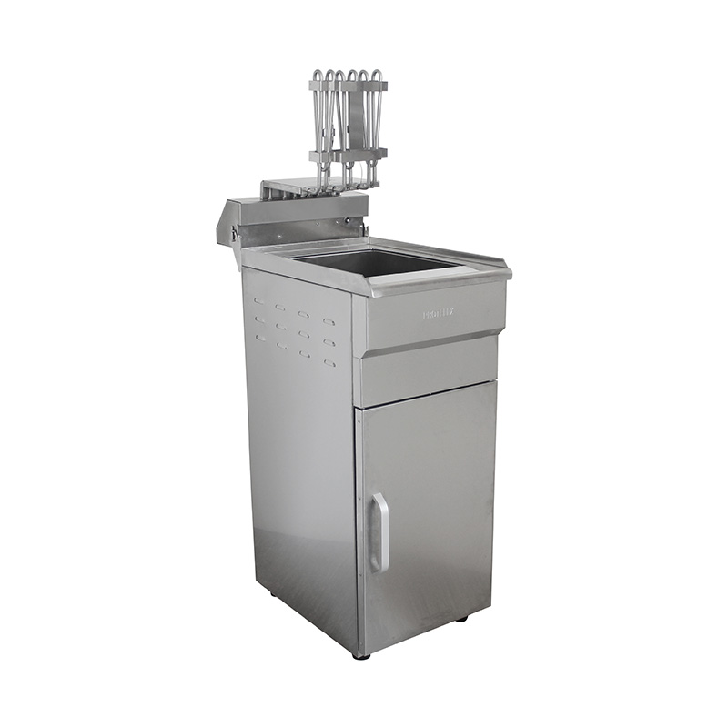 Fritadeira ereta comercial elétrica de aço inoxidável com armário