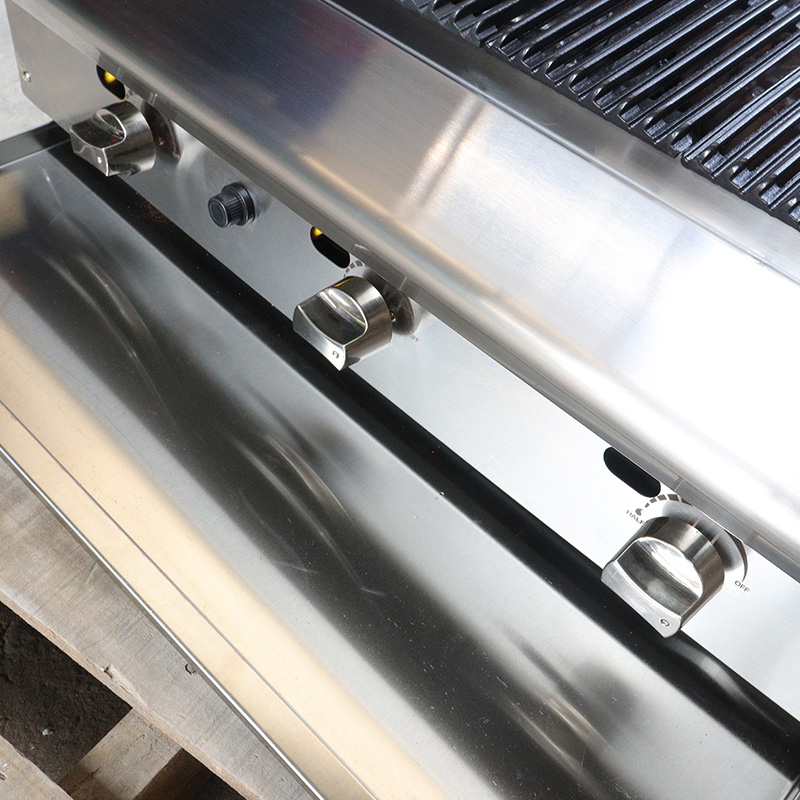 Grelha de rocha de lava a gás natural/GLP com máquina de cozinha interna externa com queimadores