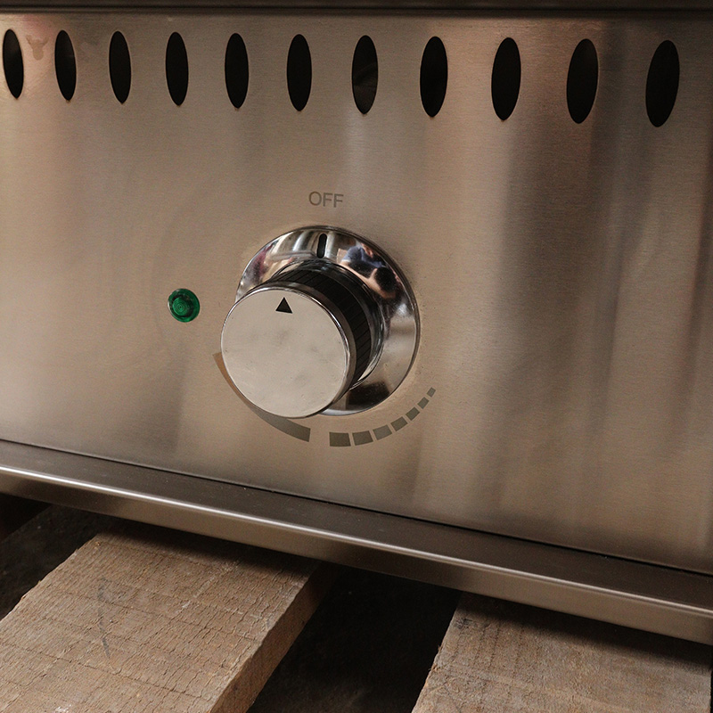 Grelha de rocha de lava a gás natural/GLP com máquina de cozinha interna externa com queimadores