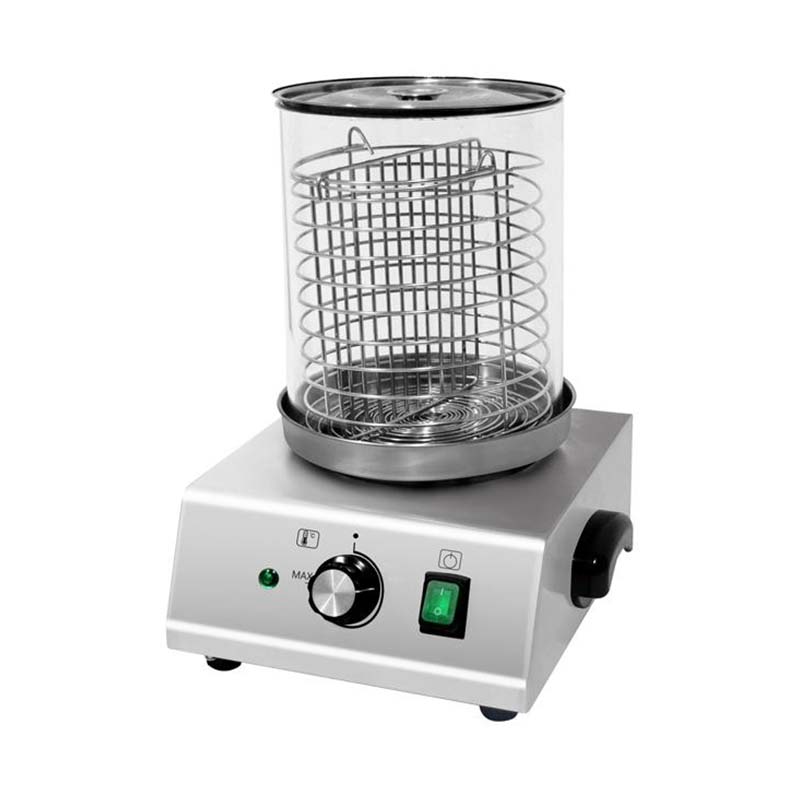 Máquina aquecedora de cachorro-quente e pão de aço inoxidável com palitos