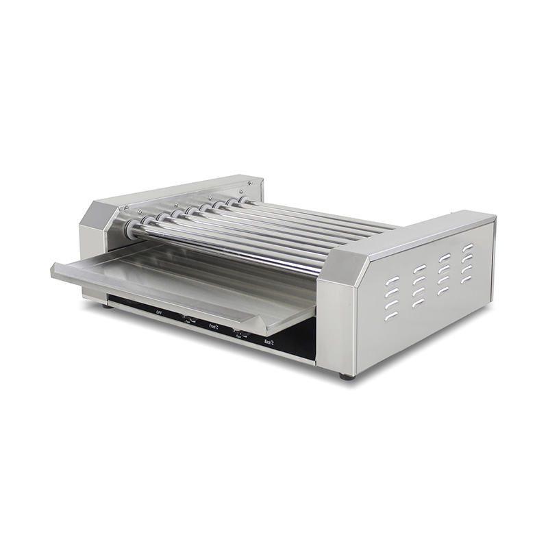 Máquina elétrica de grelhar rolo de cachorro-quente de aço inoxidável