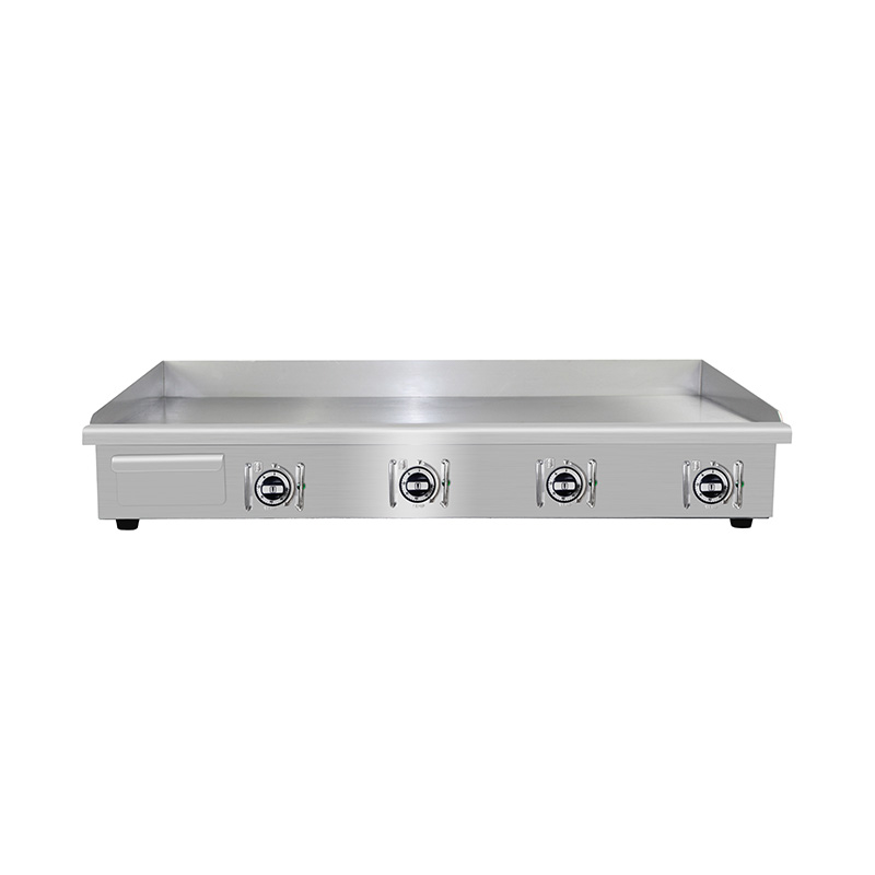 Chapa para assar comercial de aço inoxidável com padrão de placa plana a gás natural/GLP