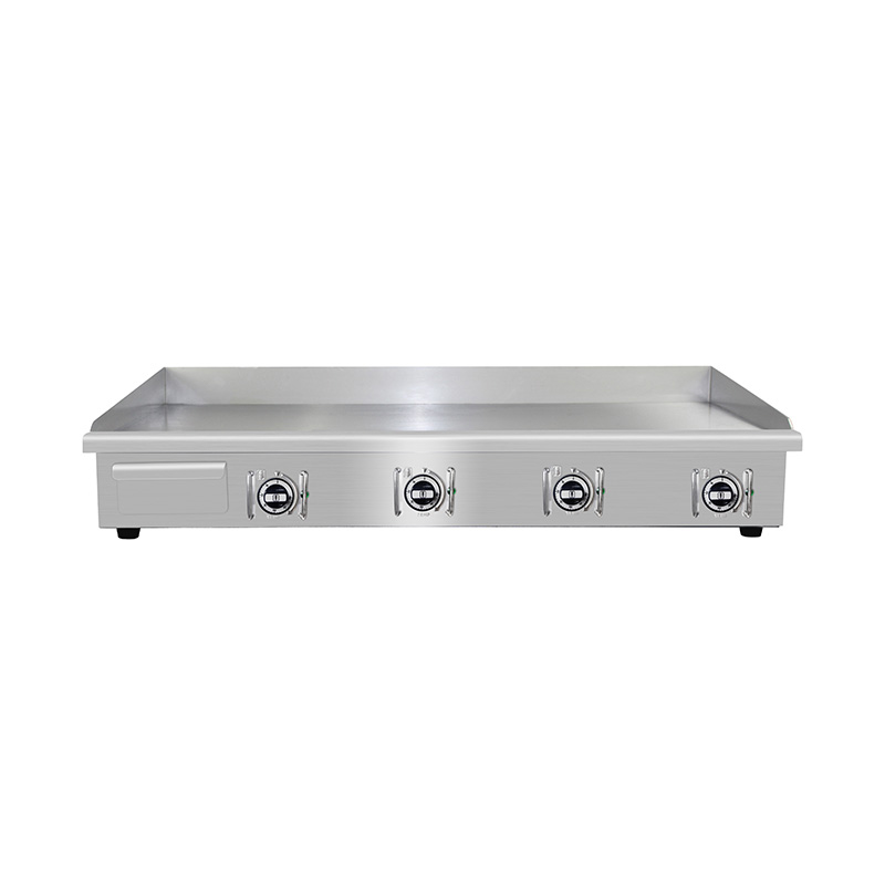 Chapa elétrica para cozinha comercial de aço inoxidável com padrão de placa plana