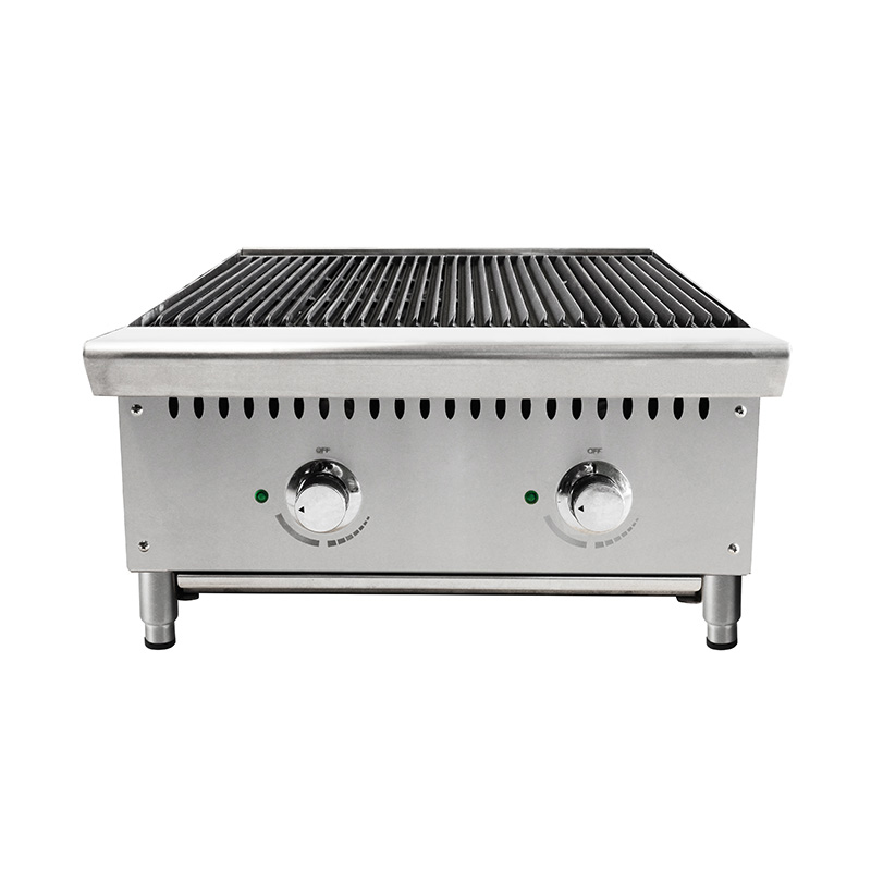 Grelha de rocha de lava a gás natural/GLP com máquina de cozinha interna externa com queimadores