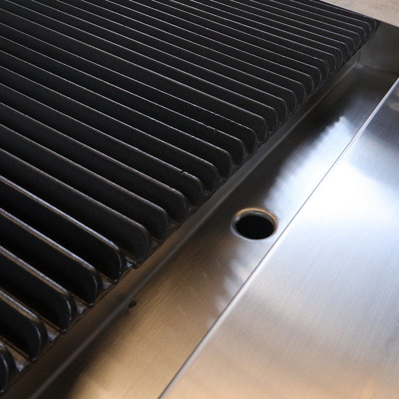 Grelha de rocha de lava a gás natural/GLP com máquina de cozinha interna externa com queimadores