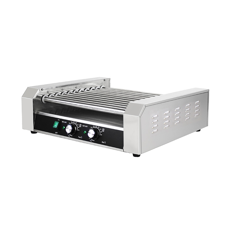 Máquina elétrica de grelhar rolo de cachorro-quente de aço inoxidável