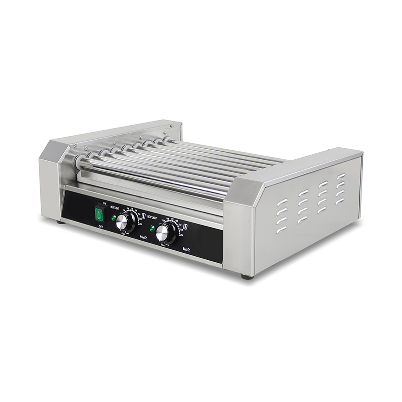 Máquina elétrica de grelhar rolo de cachorro-quente de aço inoxidável