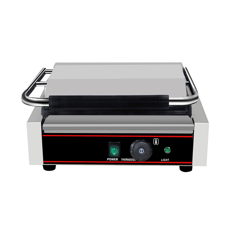 Máquina de cozinha elétrica comercial de aço inoxidável Panini Grill