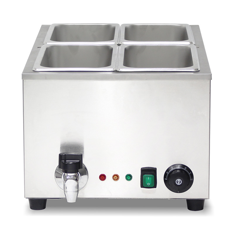 Máquina de cozinha elétrica comercial de aço inoxidável para banho-maria com aquecedor de proteção anti-seco