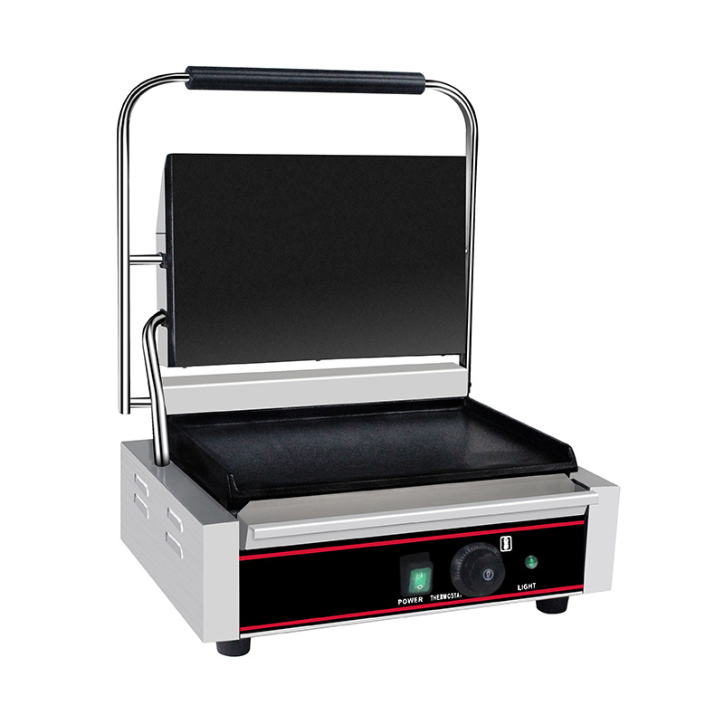 Máquina de cozinha elétrica comercial de aço inoxidável Panini Grill