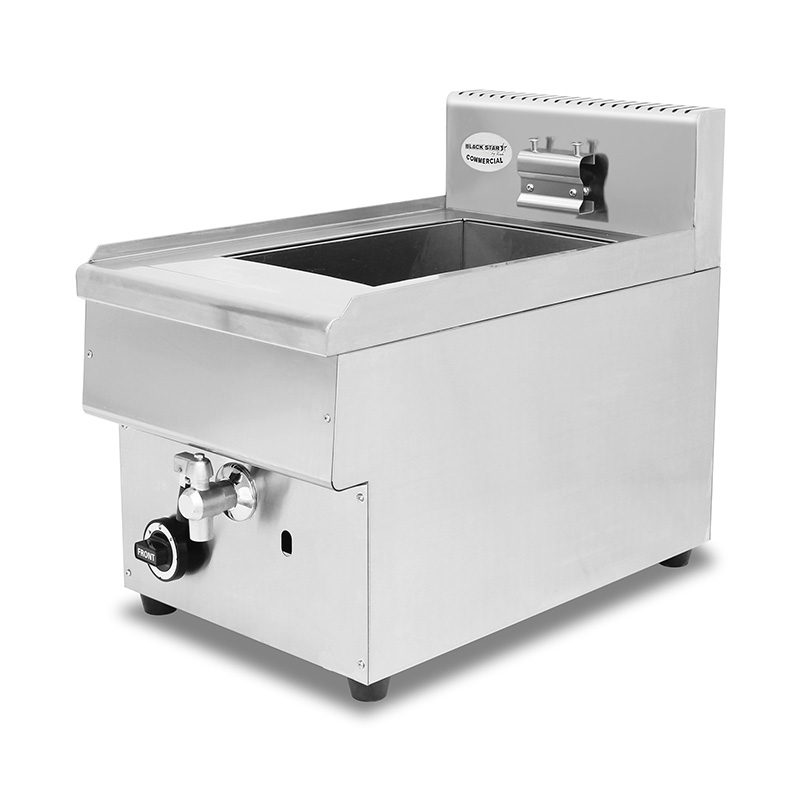 Fritadeira comercial de bancada comercial de aço inoxidável a gás natural/GLP com válvula