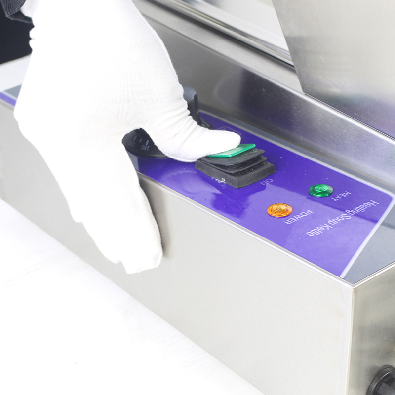 Máquina elétrica comercial de aço inoxidável de Bain Marie com protetor de vidro moderado do espirro