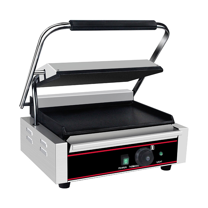 Máquina de cozinha elétrica comercial de aço inoxidável Panini Grill