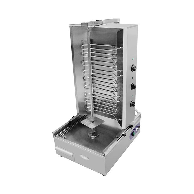 Máquina de cozinha elétrica comercial de aço inoxidável Shawarma Grill