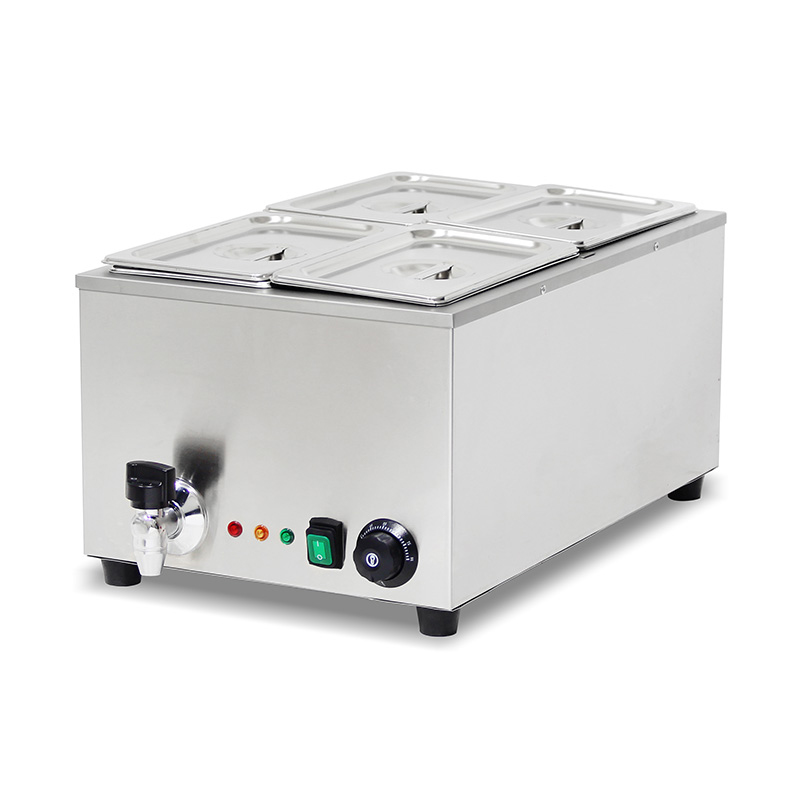 Máquina de cozinha elétrica comercial de aço inoxidável para banho-maria com aquecedor de proteção anti-seco
