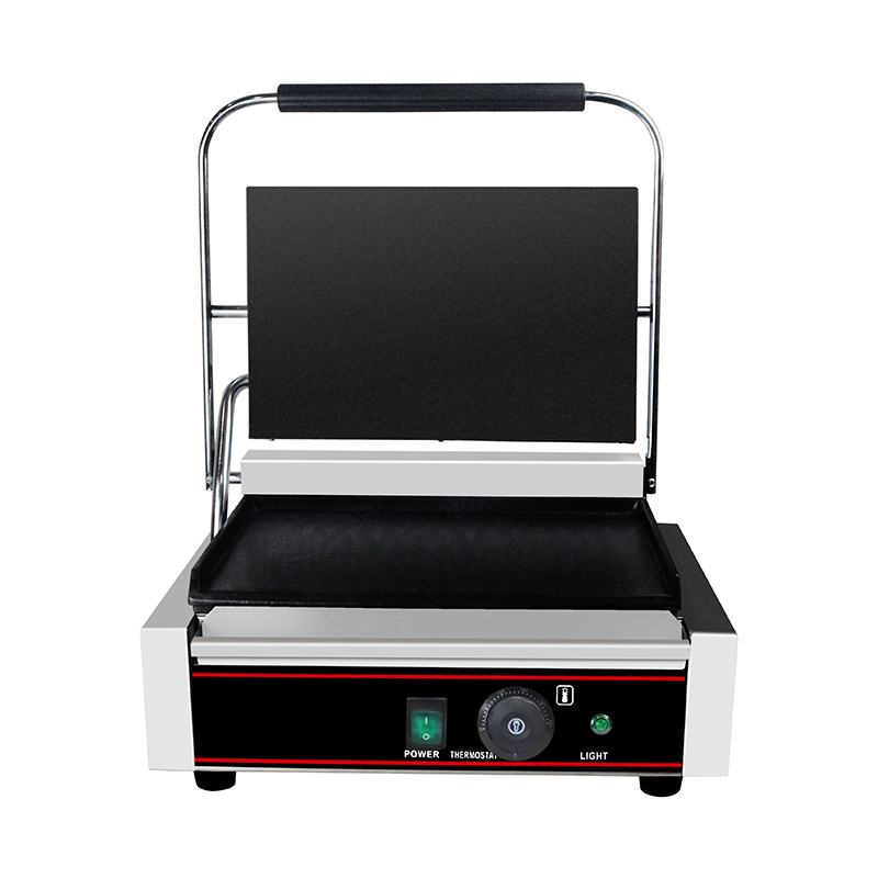 Máquina de cozinha elétrica comercial de aço inoxidável Panini Grill