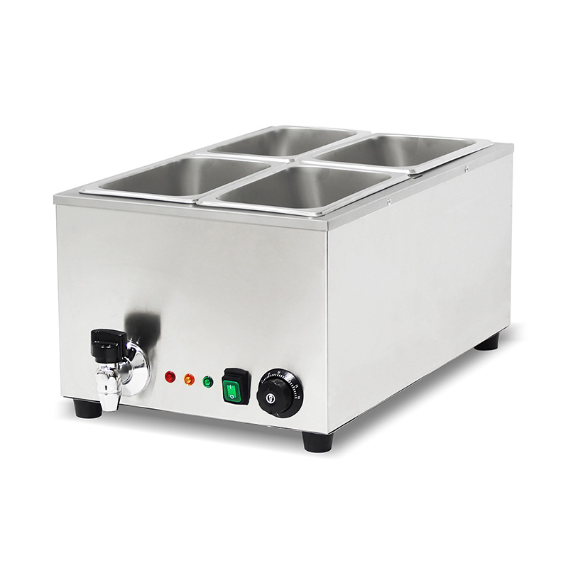Máquina de cozinha elétrica comercial de aço inoxidável para banho-maria com aquecedor de proteção anti-seco