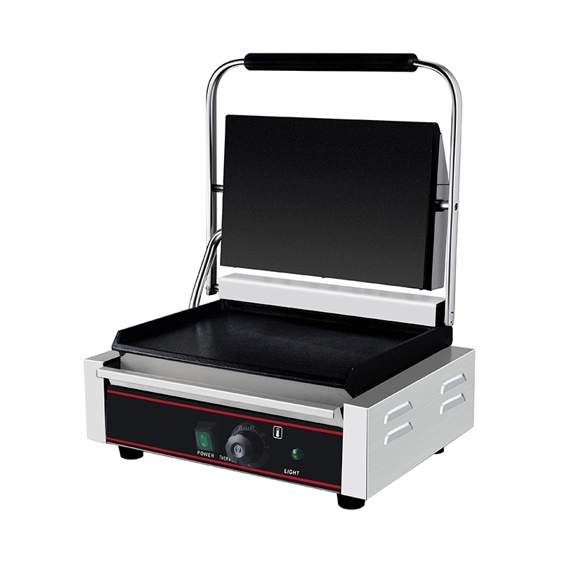 Máquina de cozinha elétrica comercial de aço inoxidável Panini Grill