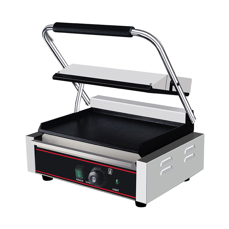 Máquina de cozinha elétrica comercial de aço inoxidável Panini Grill