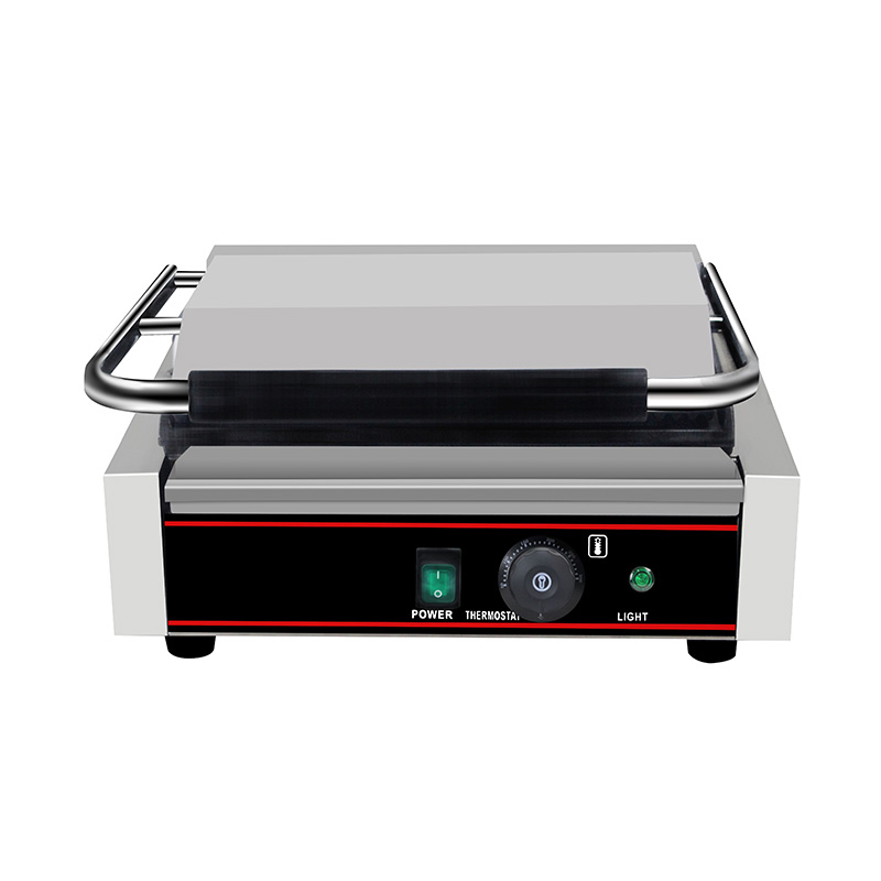 Máquina de cozinha elétrica comercial de aço inoxidável Panini Grill