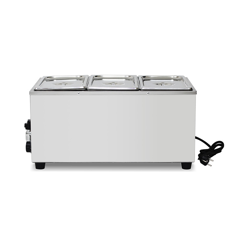Máquina de cozinha elétrica comercial de aço inoxidável para banho-maria com aquecedor de proteção anti-seco