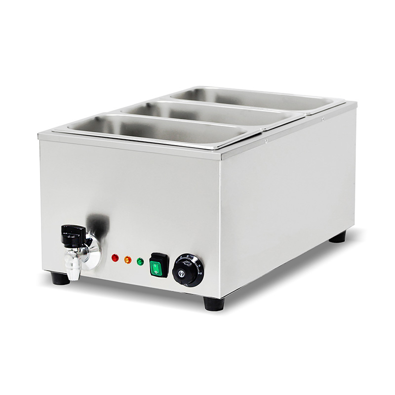 Máquina de cozinha elétrica comercial de aço inoxidável para banho-maria com aquecedor de proteção anti-seco