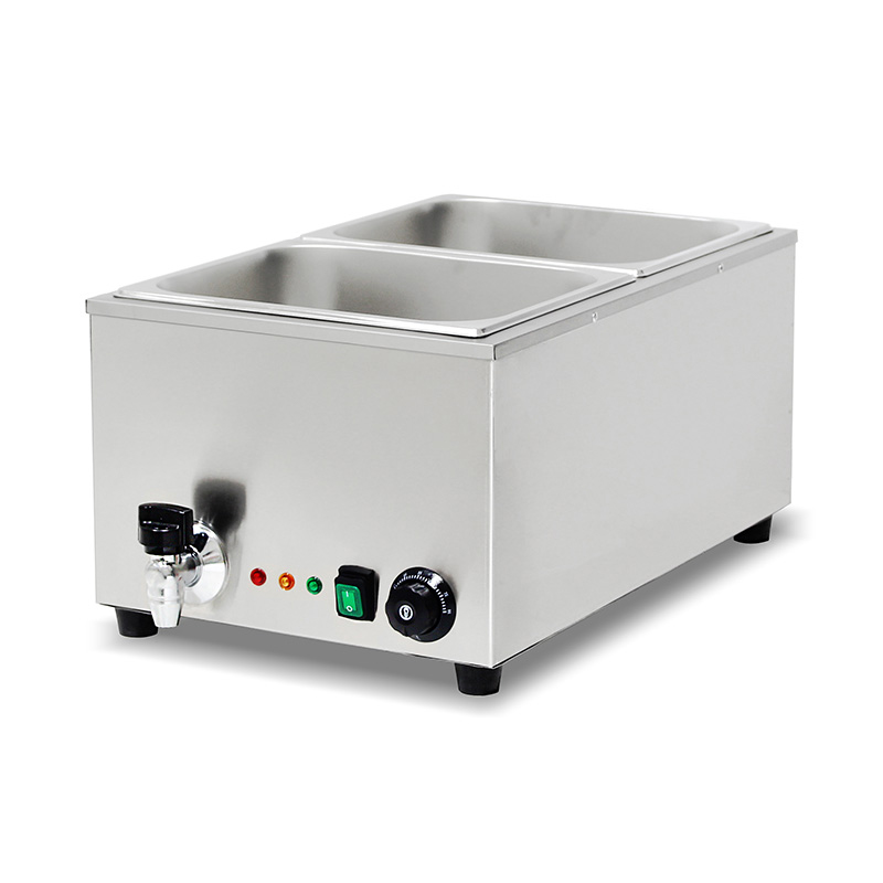 Máquina de cozinha elétrica comercial de aço inoxidável para banho-maria com aquecedor de proteção anti-seco