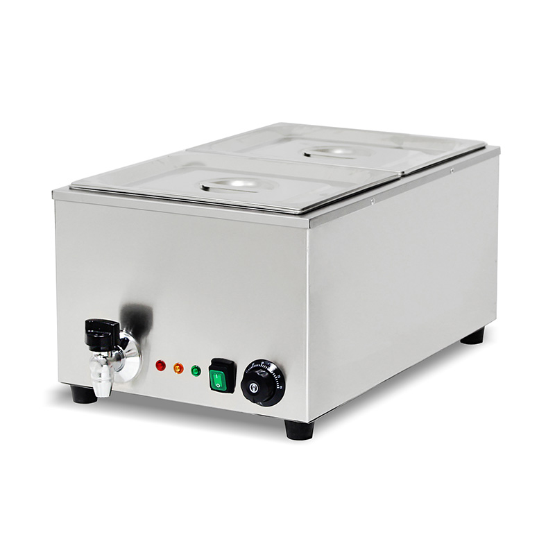 Máquina de cozinha elétrica comercial de aço inoxidável para banho-maria com aquecedor de proteção anti-seco