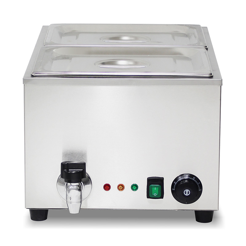 Máquina de cozinha elétrica comercial de aço inoxidável para banho-maria com aquecedor de proteção anti-seco