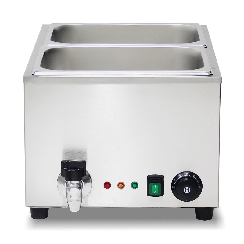 Máquina de cozinha elétrica comercial de aço inoxidável para banho-maria com aquecedor de proteção anti-seco